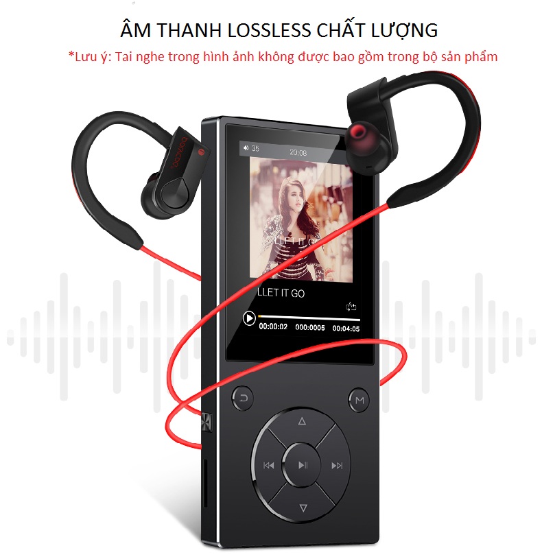 Máy Nghe Nhạc MP3 Bluetooth Ruizu D11 Bộ Nhớ Trong 8GB Cao Cấp AZONE - Hàng Chính Hãng