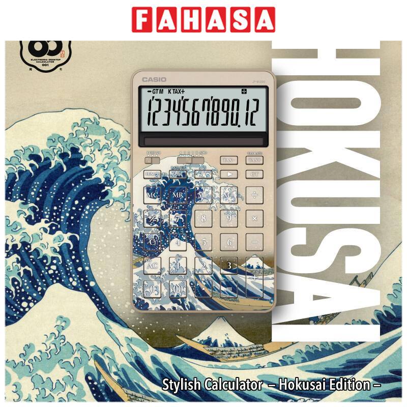 Máy Tính Casio JF-M200-TJ-KHK - Sóng Biển Kanagawa