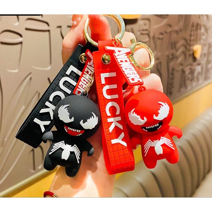 Móc Khóa Avenger Người Nhện Spiderman Ác Quỷ PVC Loại Tốt