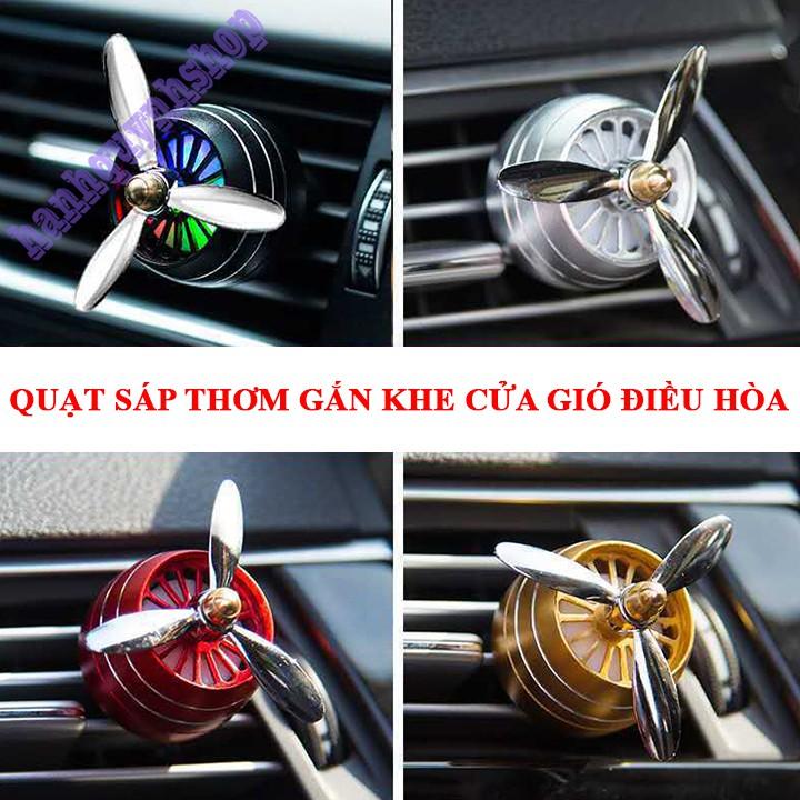 Quạt Sáp Thơm Đèn Led Gài Cửa Gió Điều Hòa Ô Tô Xe Hơi