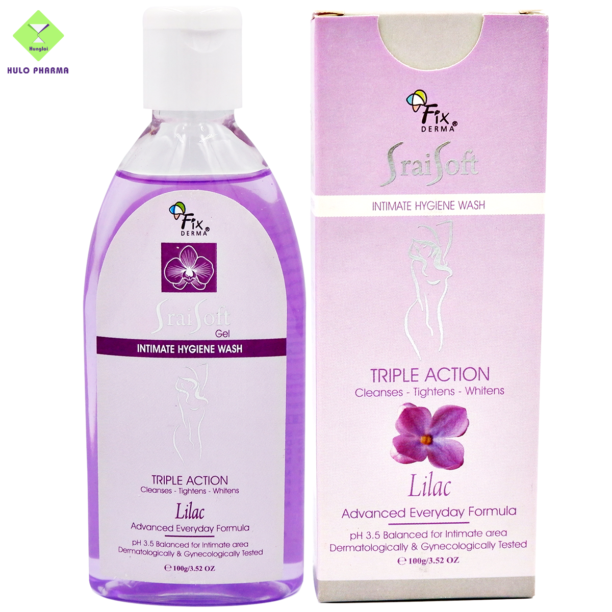 Gel vệ sinh phụ nữ Fixderma Srai Soft Gel – Lilac