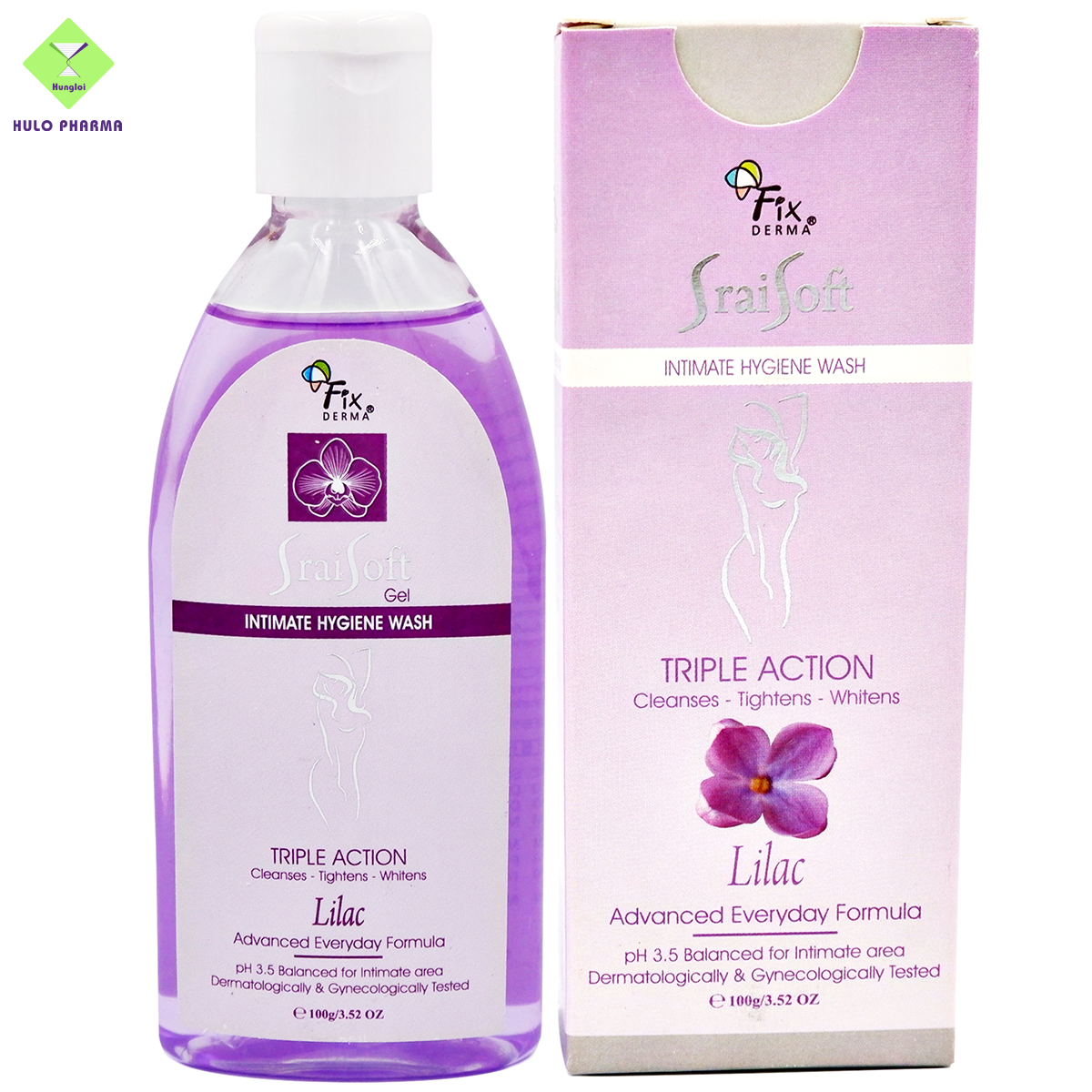 Gel vệ sinh phụ nữ Fixderma Srai Soft Gel – Lilac (Hương Hoa Tử Đinh Hương) (100g)