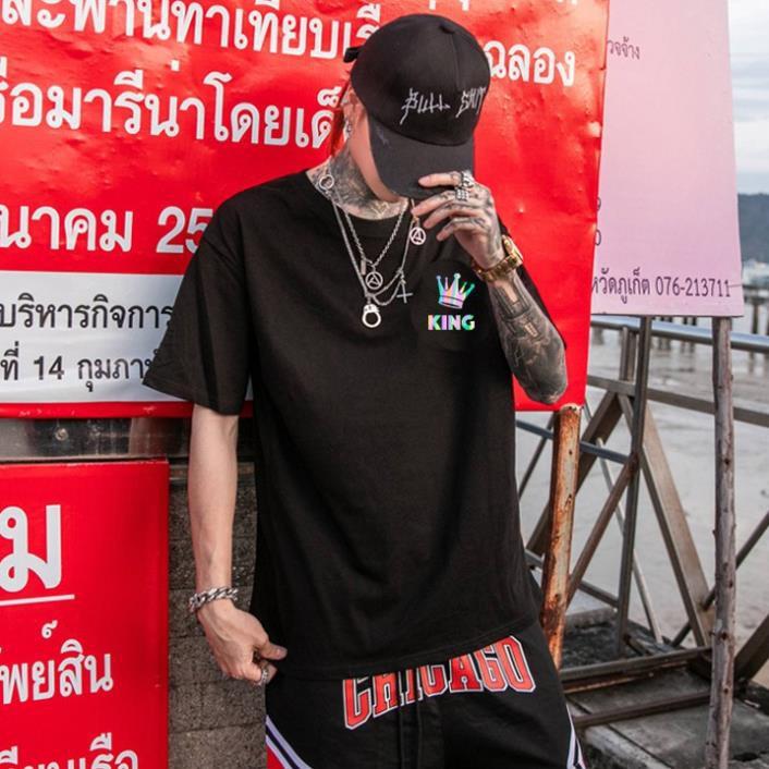 ÁO THUN PHẢN QUANG 7 MÀU TAY LỠ NAM NỮ KING SKULL shop uy tín
