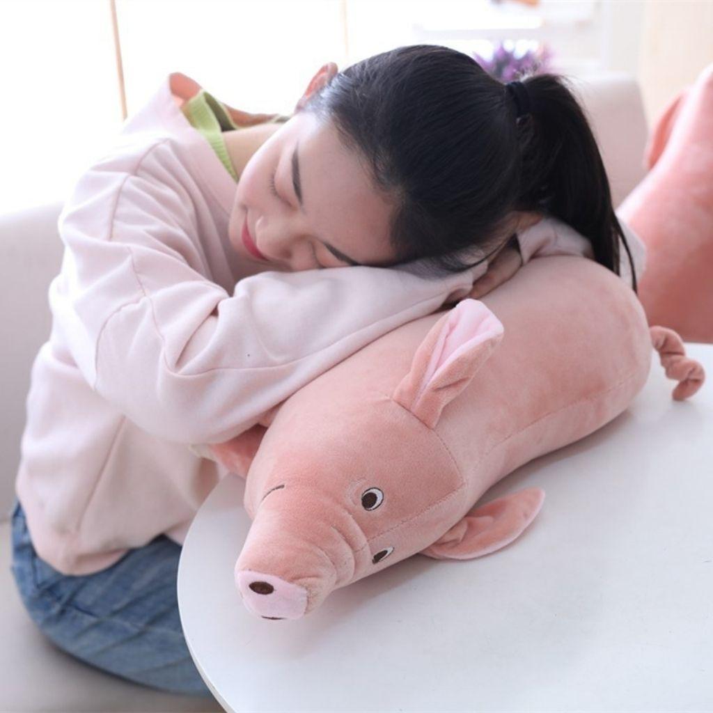 Gấu bông gối ôm heo béo ú - Thú nhồi bông chú Heo Béo ú tai to mõm dài siêu kute/heo đồ chơi sang trọng búp bê lớn