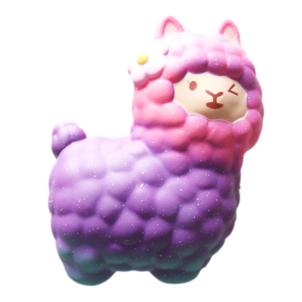 Soft Slow Rising Squishes Toys PU Stress Relief Animal Alpaca Toy