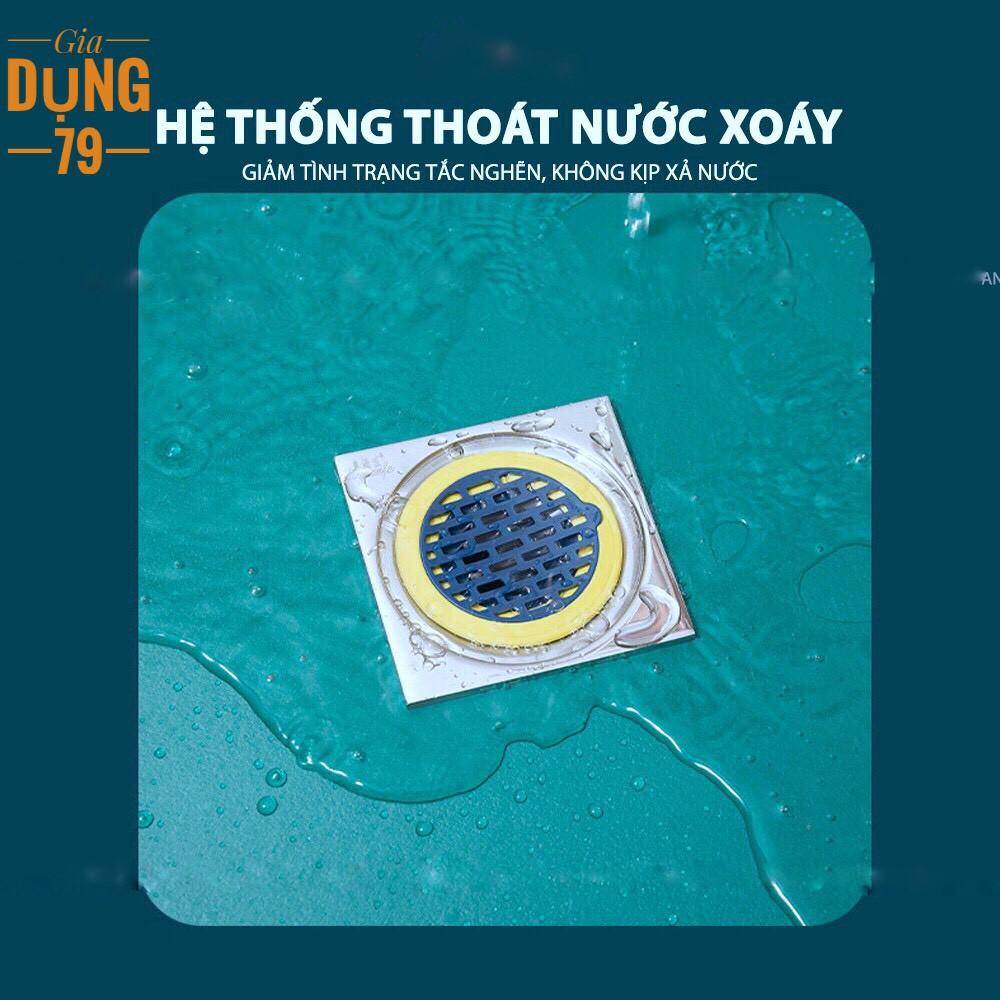 Bịt cống chặn mùi hôi cống bộ nắp phễu thoát sàn chống trào ngược ngăn côn trùng khử mùi đường thoát nước