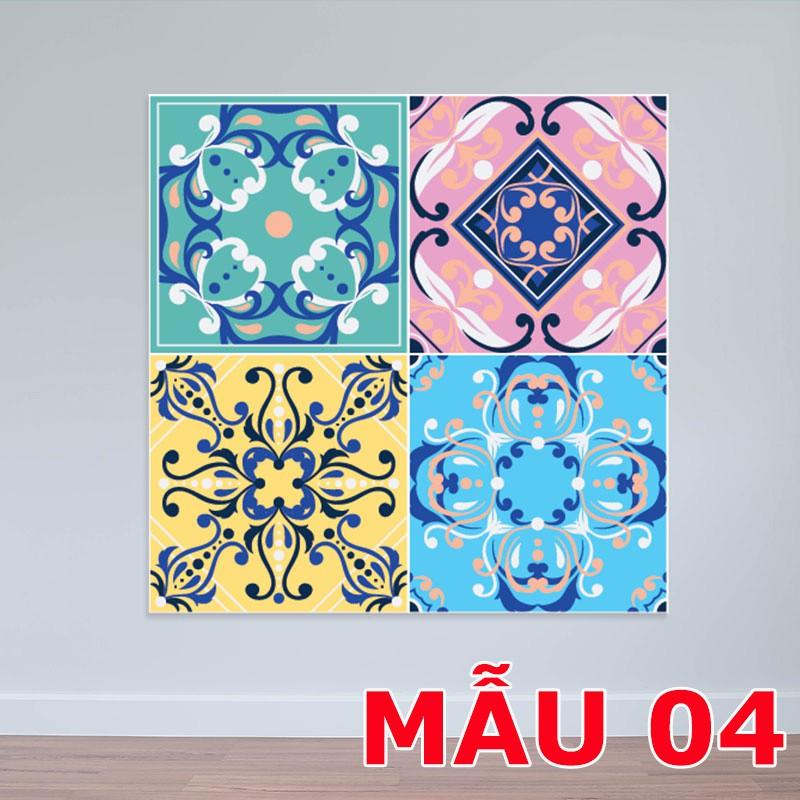 SẴN DECAL GẠCH BÔNG RETRO 36 Ô 20X20