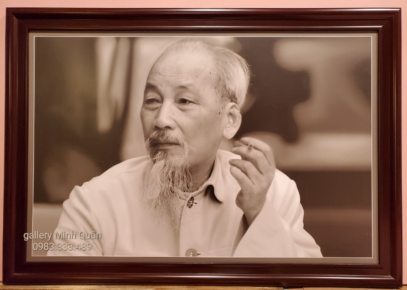 Ảnh gốc đen trắng Chủ Tịch Hồ Chí Minh kính yêu