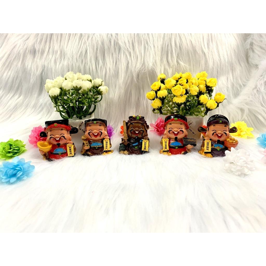 Bộ 5 Ngũ Công Thần Tài gốm sứ loại to đẹp