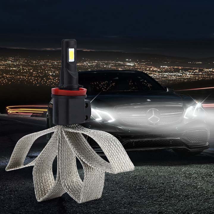 Bóng đèn Led Headlight S7 H4 - chân nhôm tản nhiệt hiệu quả