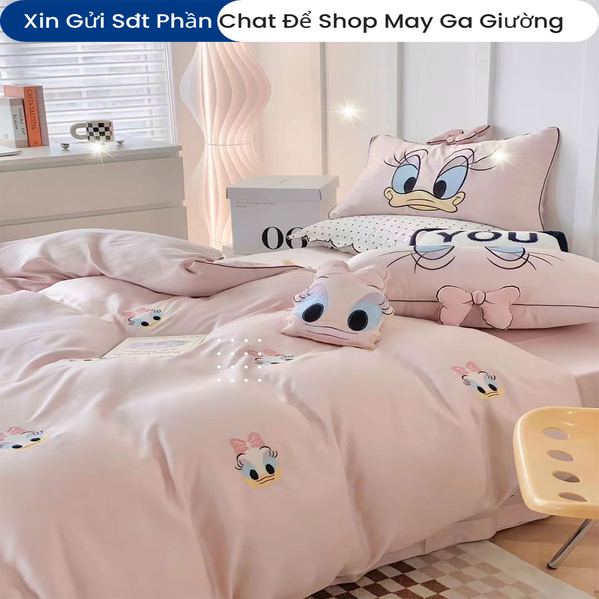 Bộ Chăn Ga Gối Lụa Tencel Cao Cấp Chuẩn Khách Sạn 5 Sao Bộ Ga Ra Drap Đệm Chăn Chần Bông Cao Cấp
