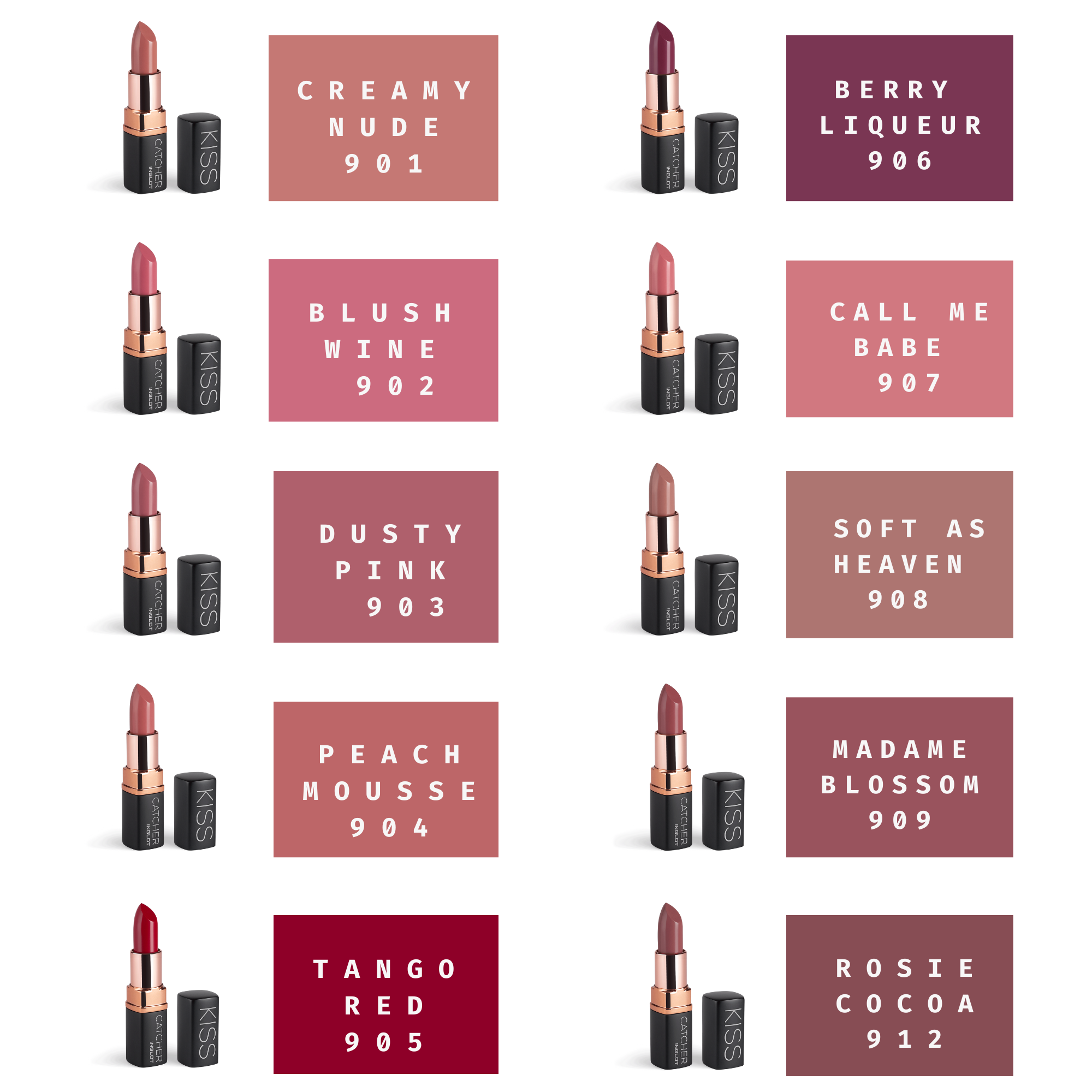 Son thỏi có dưỡng Kiss Catcher Lipstick Inglot 4.5g 