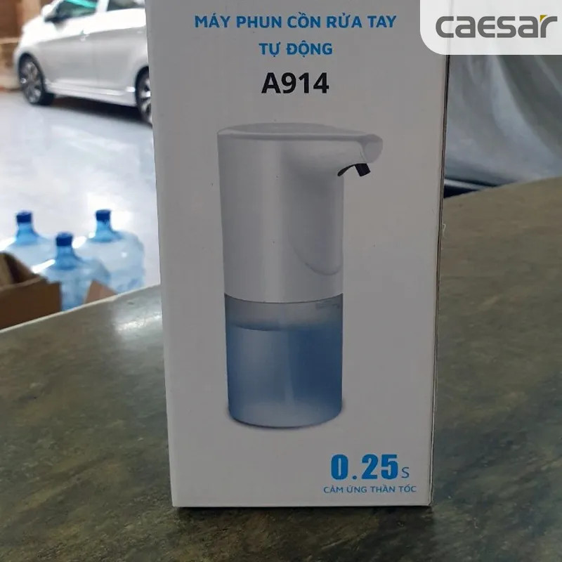 Máy Rửa Tay Tự Động Máy Phun Cồn Sát Khuẩn CAESAR A914 - Dùng cho bệnh viện, trung tâm thương mại, nhà hàng, coffee hoặc gia đình..