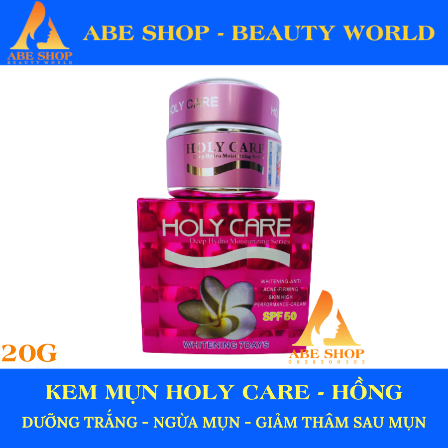 KEM HOLY CARE HỒNG - NGĂN NGỪA MỤN - MỜ THÂM - LÀM TRẮNG 20G