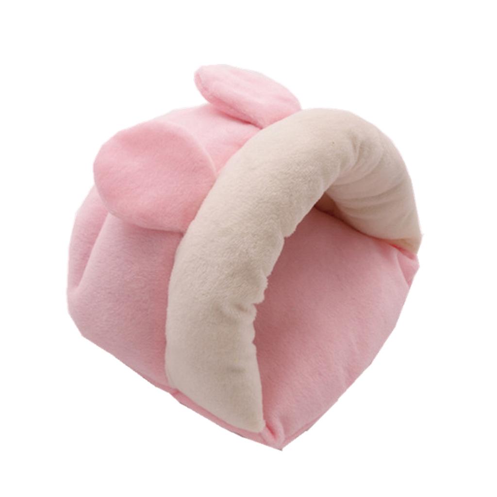 Small Pet Mouse Hamster Squirrel Sleeping Bag Cotton Winter Warm House Nest Pink