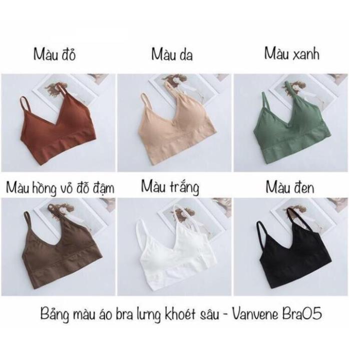 ÁO LÓT BRA COTTON TĂM HỞ LƯNG - KHOÉT LƯNG FREE SIZE 40-55 KG A906