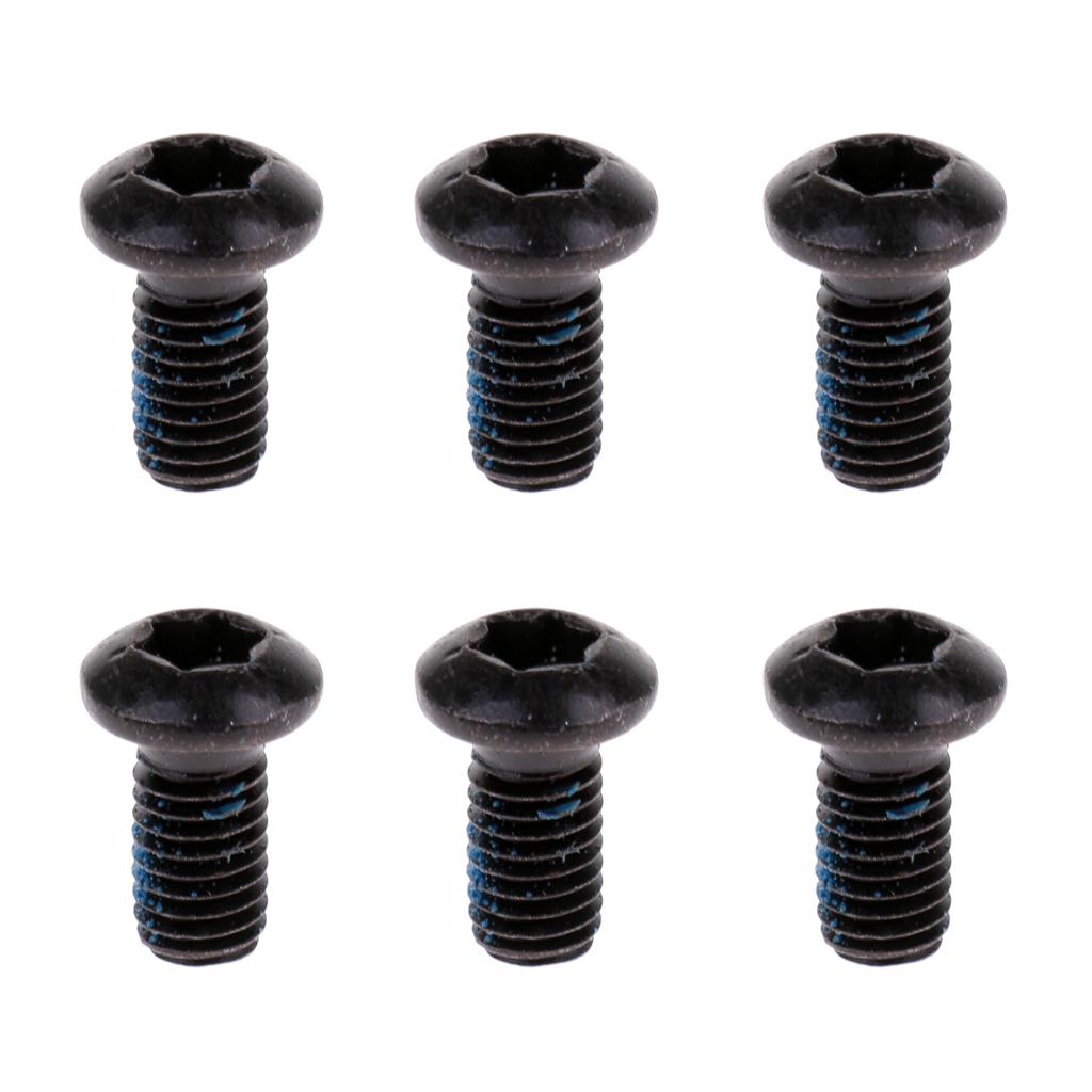 6 Chiếc Xe Đạp Xe Đạp Phanh Đĩa Cánh Quạt Bu Lông Vít M5 X 12 Mm Nước Ốc Vít