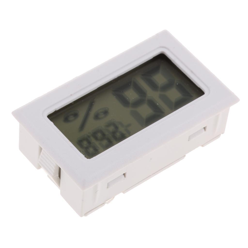 2PCS Digital Mini Temperature  Humidity Gauge Thermometer Hygrometer for Cars, Incubators and Brooders