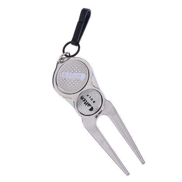 2xZinc Alloy Golf Pitch Mark Divot Repair Tool And Ball Marker