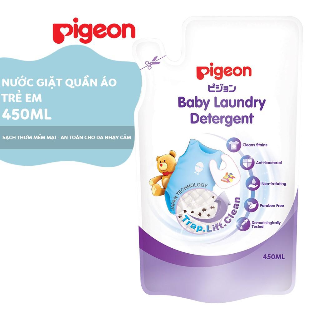 Nước giặt quần áo trẻ em Pigeon túi 450ml