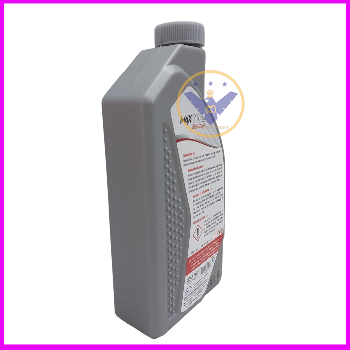 Combo 2 can nước làm mát động cơ ô tô màu đỏ Maxcool Can 4 Lít + 1 lít