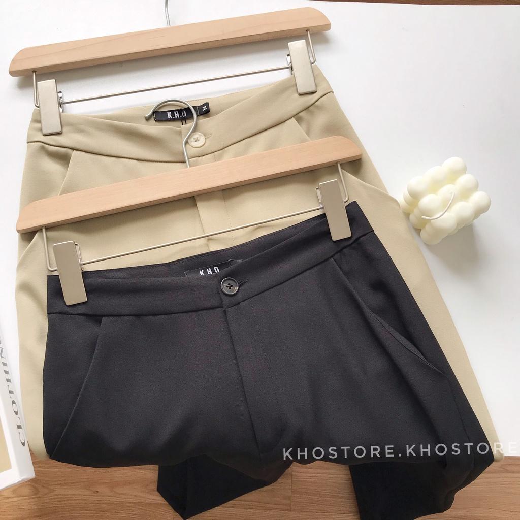 Quần baggy nữ lưng cạp cao, phom cơ bản tôn dáng, chất vải không nhăn, quần công sở nữ đẹp hàng thiết kế, ảnh tự chụp