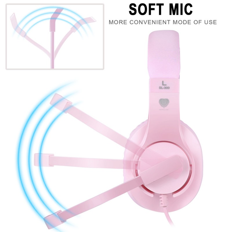 Tai Nghe Gaming Headset SL-300 Pink (Màu Hồng)