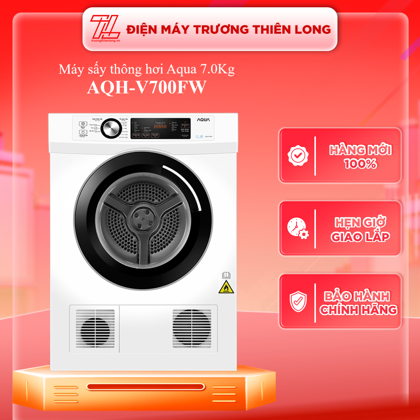 Máy Sấy Aqua 7 Kg Aqh - V700Fw