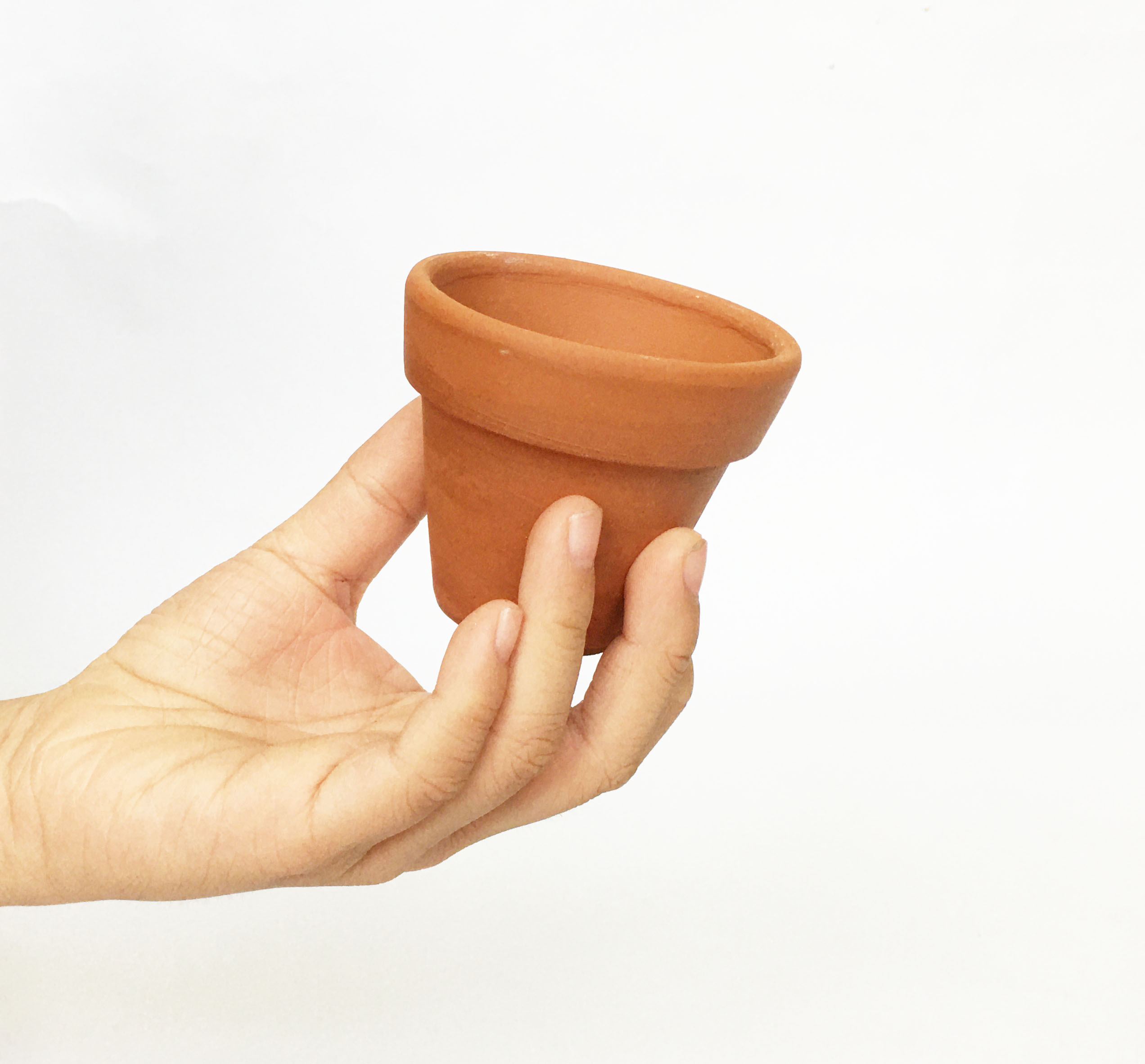 Combo 5 Chậu đất nung mini có lỗ xinh xắn, vintage làm chậu trồng sen đá, xương rồng, hoa handmade