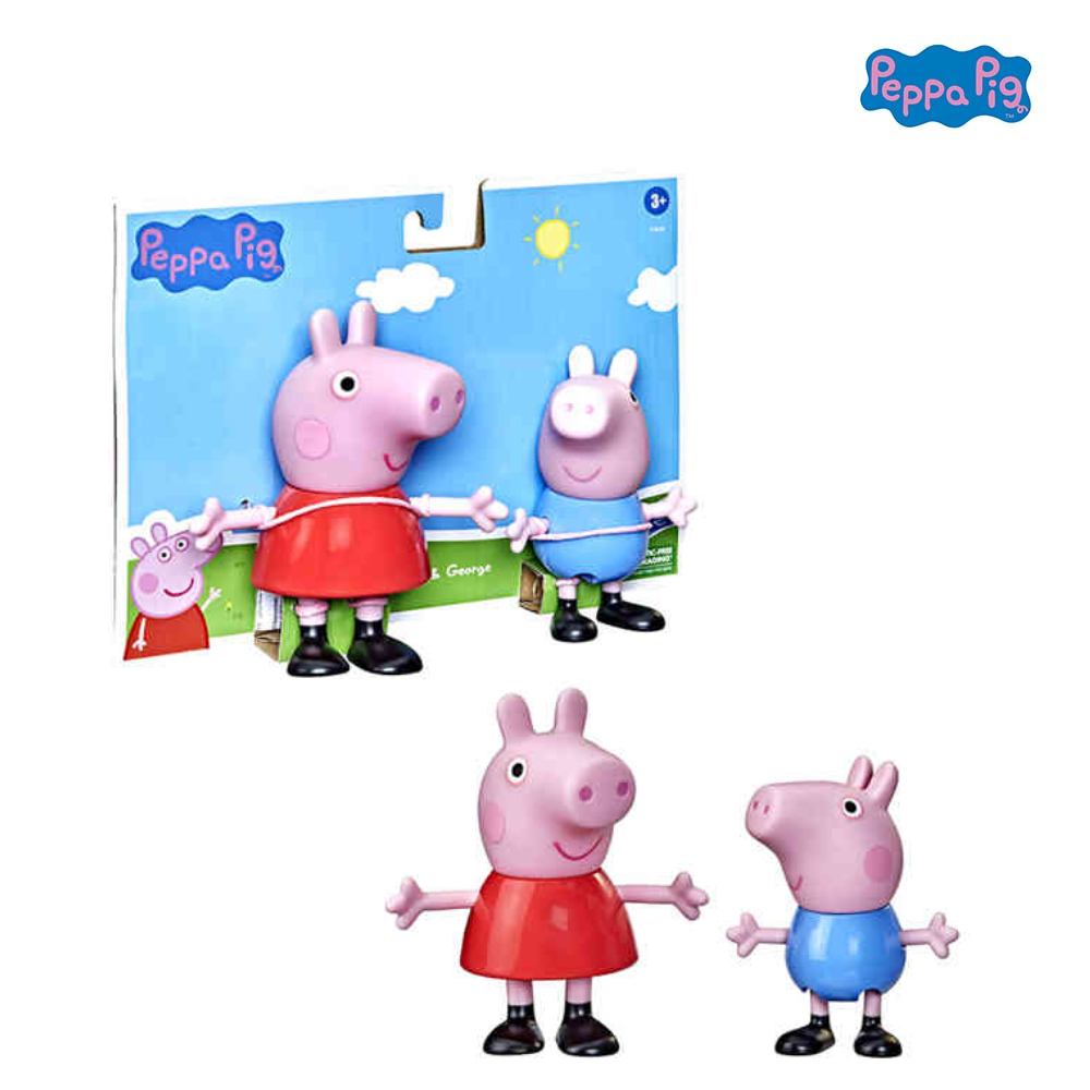 Bộ đồ chơi mô hình Peppa Pig và George