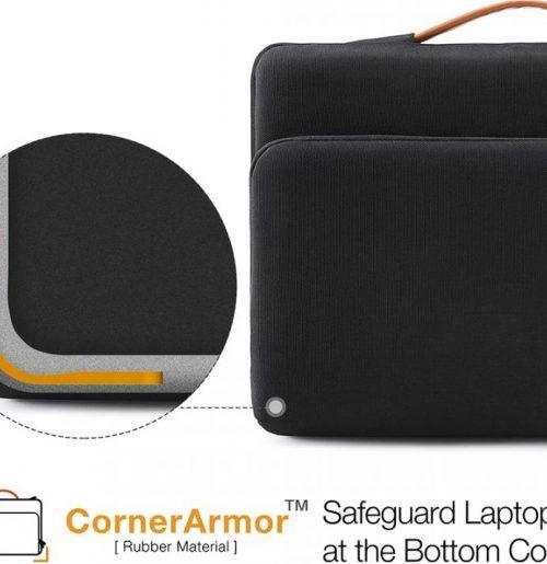 TÚI XÁCH CHỐNG SỐC TOMTOC BRIEFCASE MACBOOK PRO 16” A14-E02G XÁM