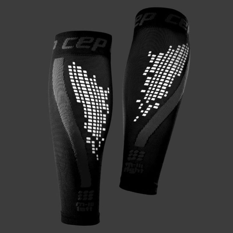 Bó Bắp Chân Nam CEP Nighttech Calf Sleeves Black