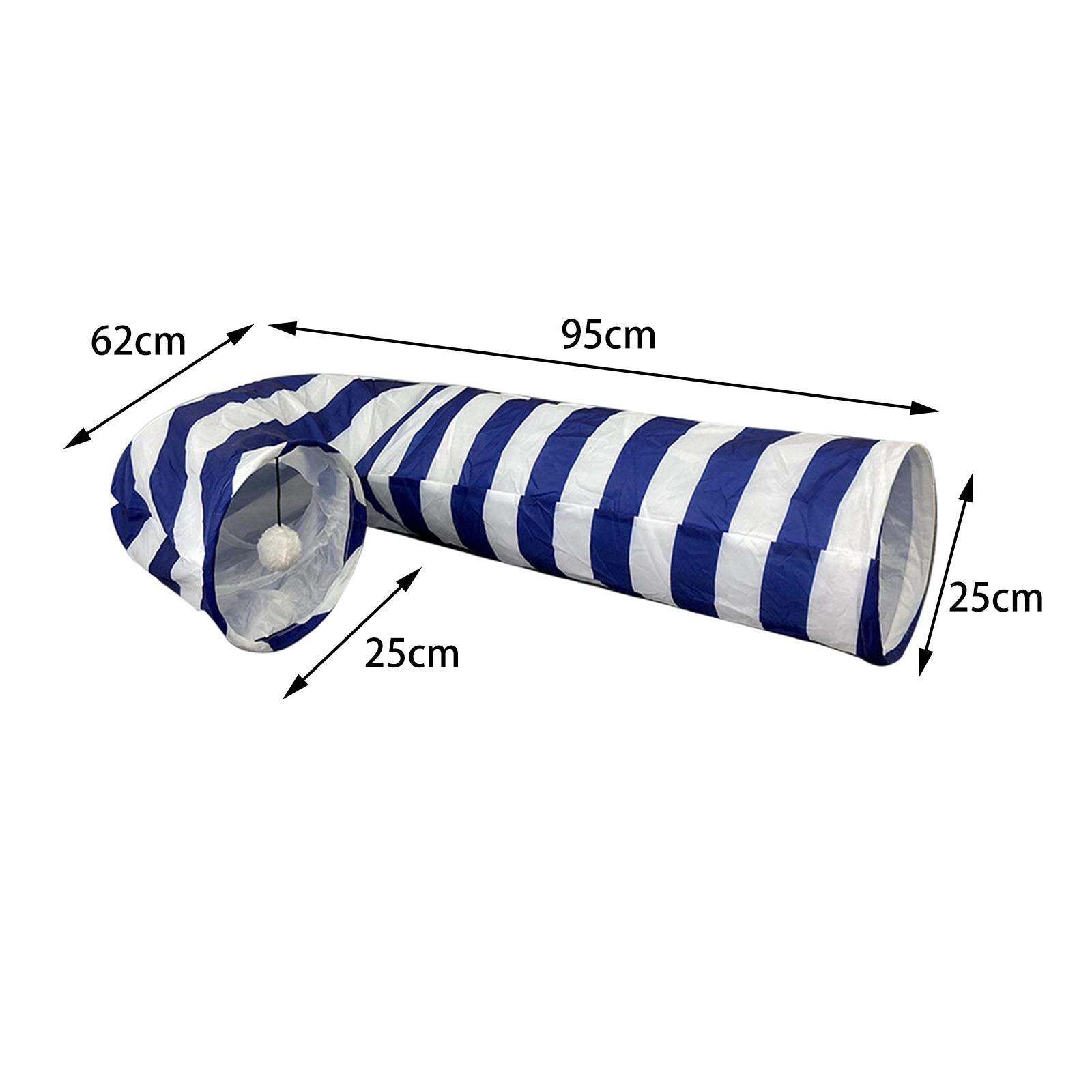 Collapsible Cat Tunnel Ball Exercise Interactive Toy Supplies Hideaway Cage Toys for Small Animals Training Gerbil Rat Rabbit Chinchilla