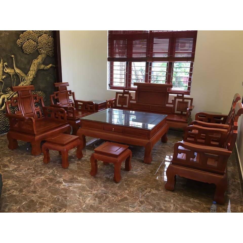 Bộ Bàn Ghế Sơn Thủy Gỗ Hương Đá