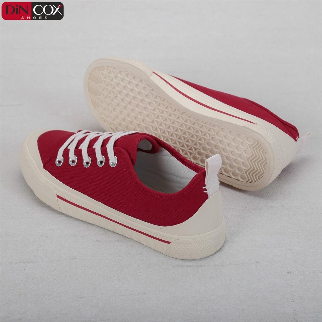 Giày Sneaker Vải Nữ DINCOX C20 Nữ Tính Sang Trọng Red