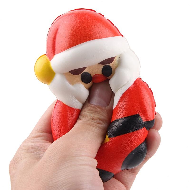 Squishy Lớn JUMBO Hình ông già noel 2 cúc áo Đồ Chơi Xốp Giảm Stress Hình mềm mịn dễ Thương đàn hồi Cho Bé