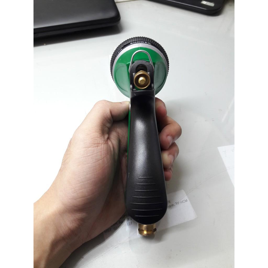 Vòi xịt nước rửa xe tưới cây 6 tia đuôi nhựa, đuôi thau