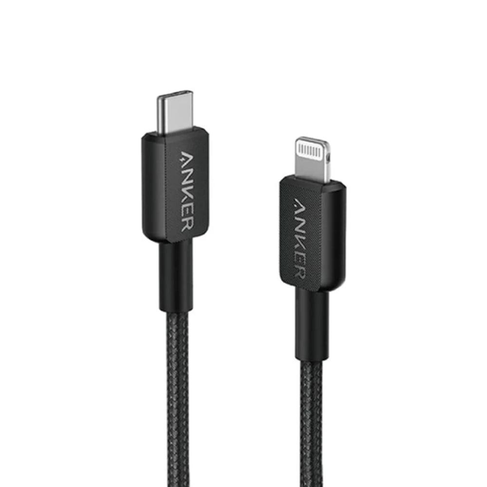 Cáp sạc Anker 322 C-L 1.8m Nylon Đen (Black) A81B6 - Hàng Chính Hãng