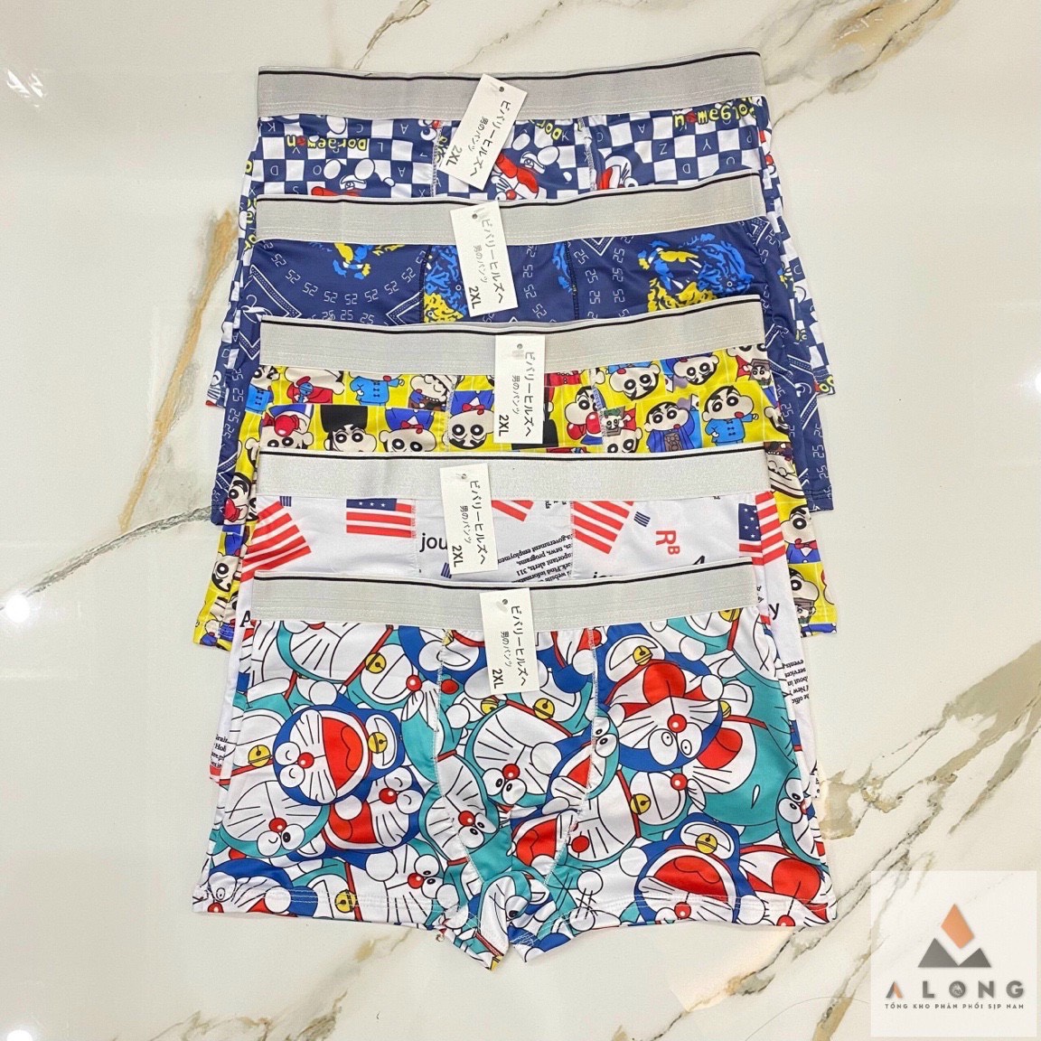 QUẦN SỊP ĐÙI DORAEMON TỪ 30-85KG THUN LẠNH DÀNH CHO NAM