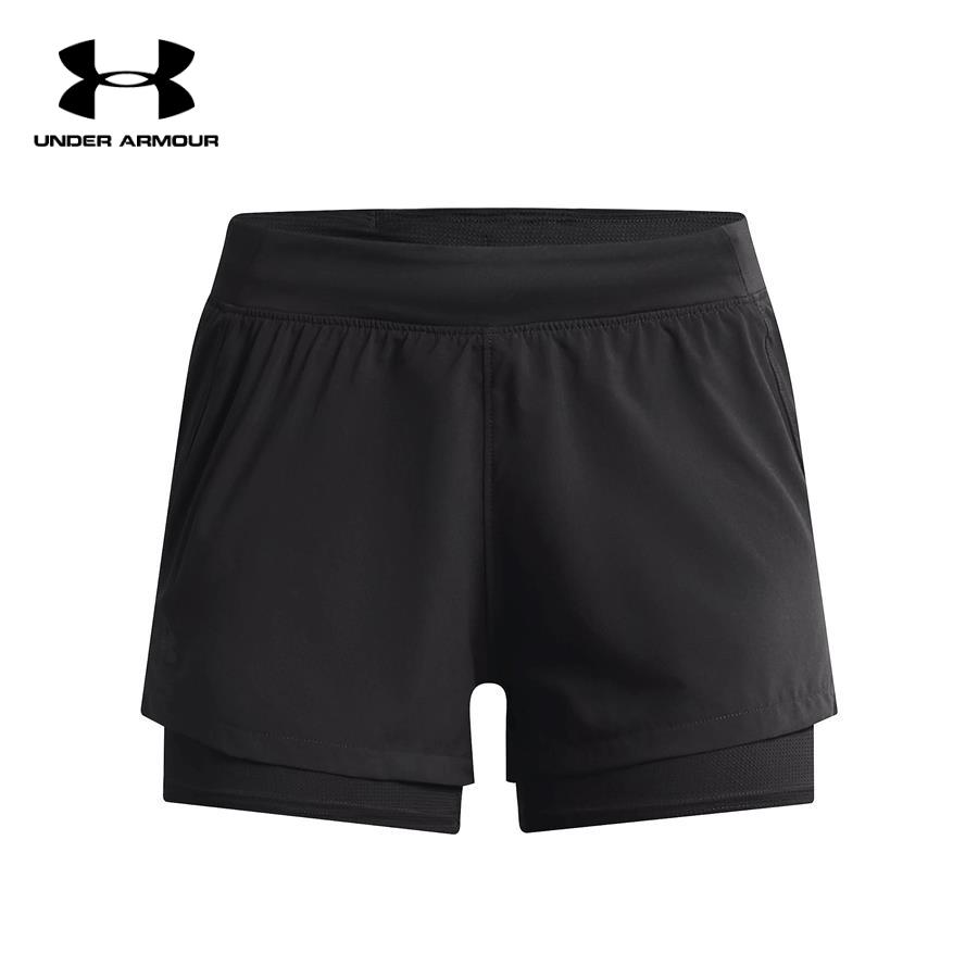 Quần ngắn thể thao nữ Under Armour Isochill Run 2 in 1 - 1361582-010