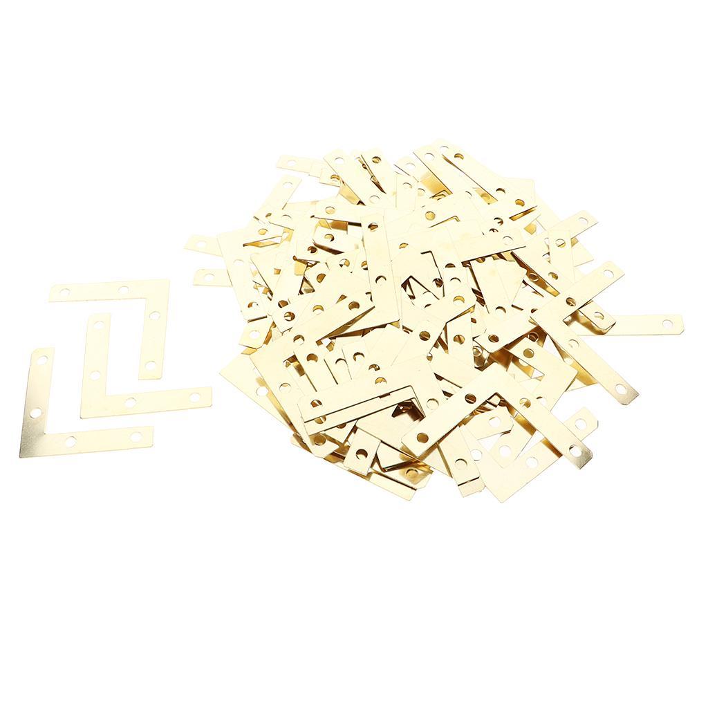 100Pc Corner Repair Mending Plate Picture Frame Bracket