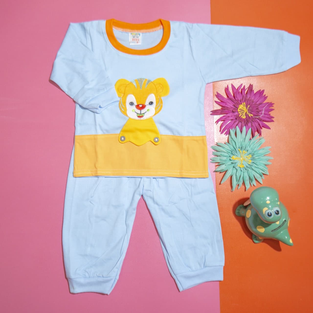 Bộ quần áo tay dài trẻ sơ sinh TiTi con hổ