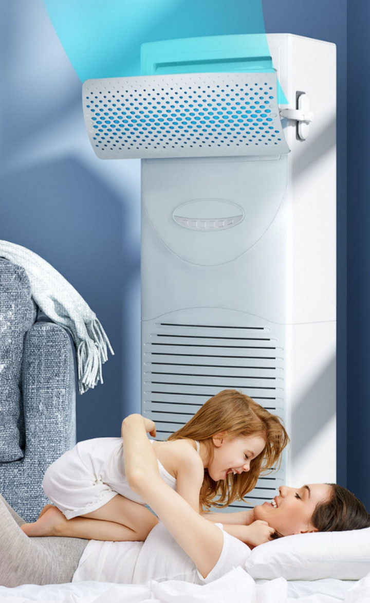 Tấm Chắn Gió Điều Hòa Máy Lạnh Di Động SWING PROTECT Lọc Không Khí Ion Âm - Home Decor Furniture