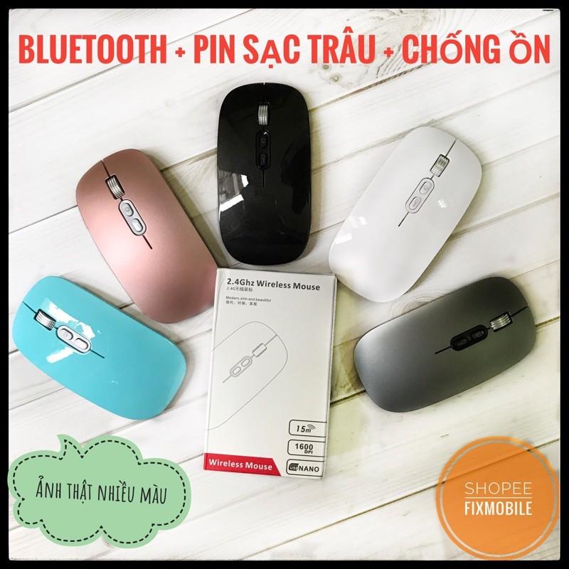 Chuột không dây Bluetooth cao cấp siêu mỏng , pin sạc , kết nối được với thiết bị có Bluetooth và máy tính