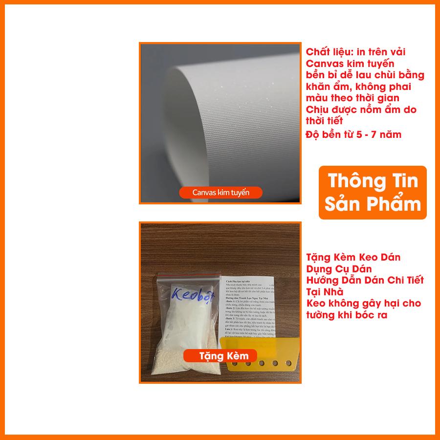 Tranh Lụa Dán Tường Phòng Thờ Cao Cấp – In Sắc Nét – Tặng Keo Dán, Giá Tận Xưởng - Mẫu TK3