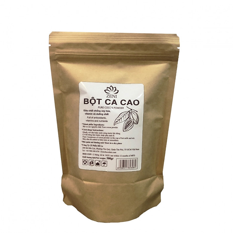 Bột ca cao nguyên chất ZENI 500g