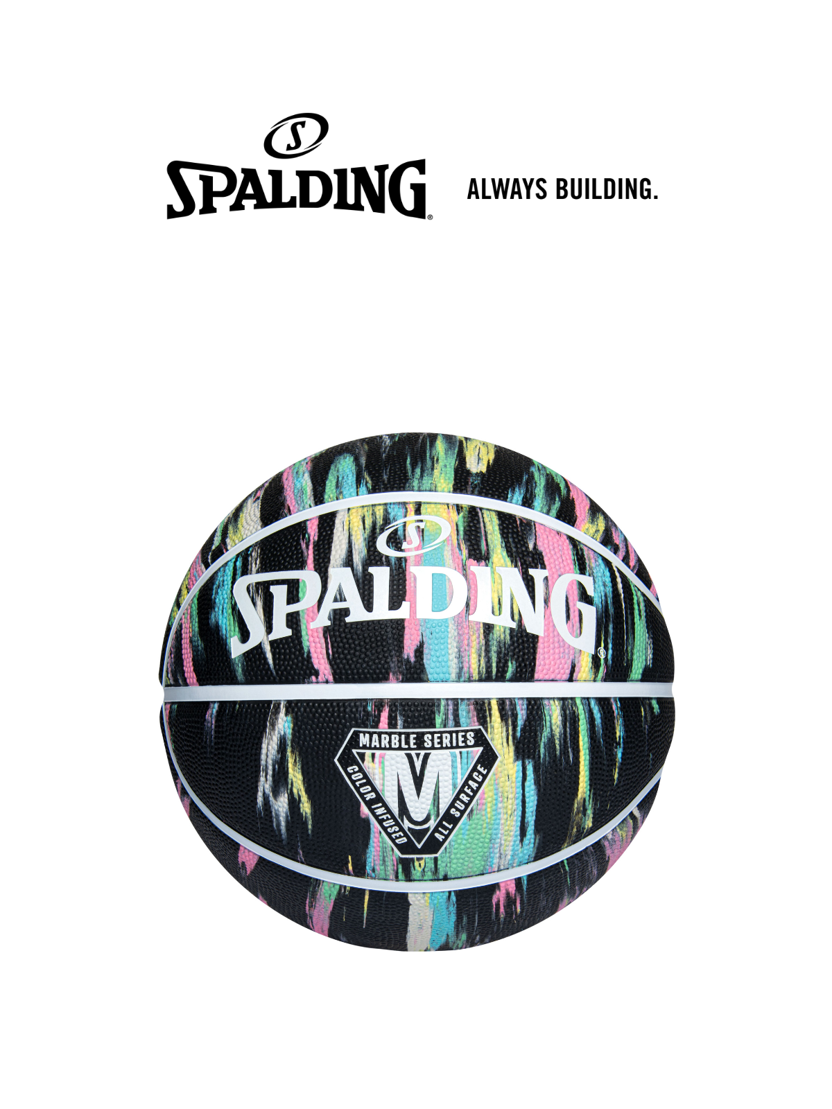Bóng rổ Spalding Marble Black Pastel Size 7
