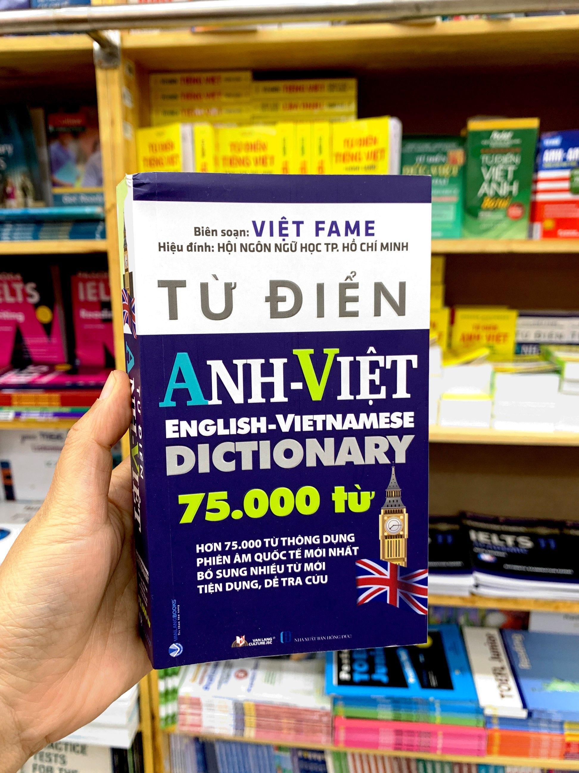Từ Điển Anh-Việt 75.000 Từ (Tái Bản 2023)