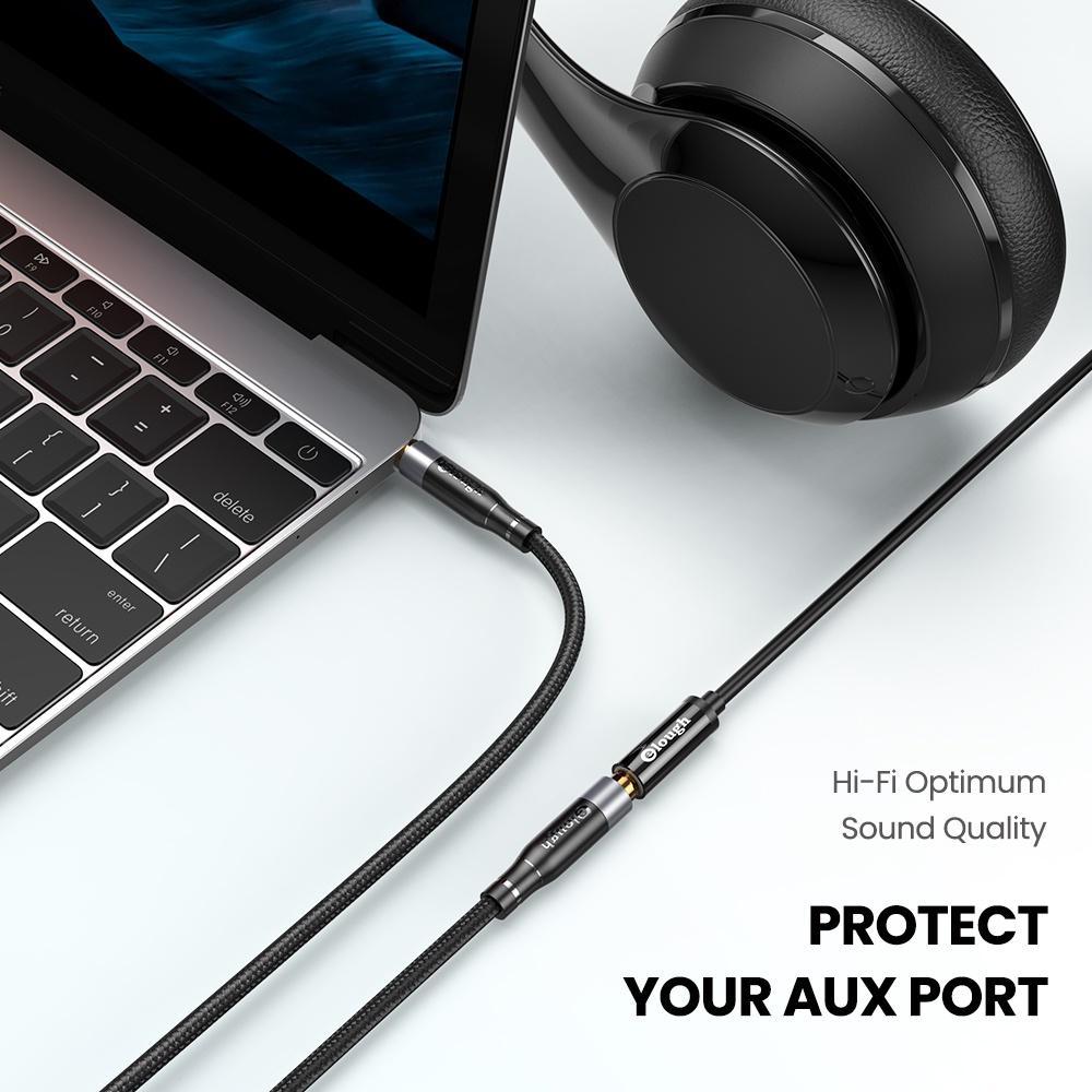 Elough 3.5mm Jack AUX Audio Cable Male to Female HiFi Extension Cable Speaker Extender Cord for PC Headphones Xiaomi