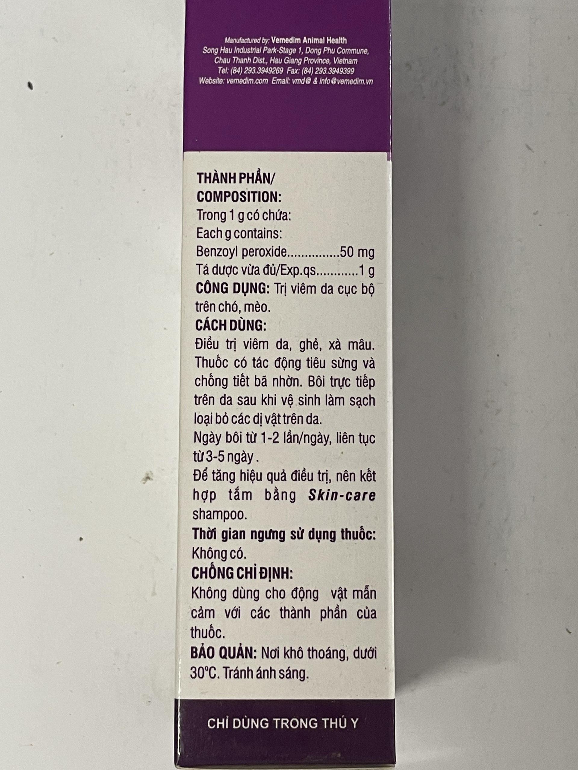 ANTI-DERM 40g - ĐẶC T.R.Ị VIÊM DA, GHẺ, XÀ MÂU